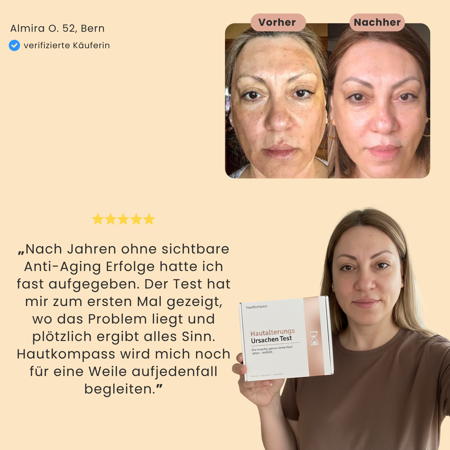 Hautalterungs Ursachen Test