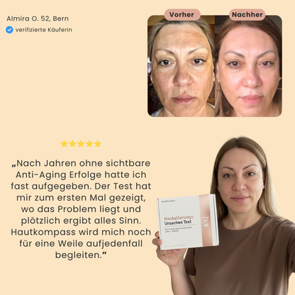 Hautalterungs Ursachen Test
