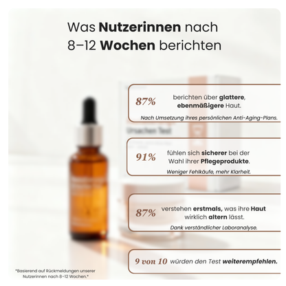 Hautalterungs Ursachen Test